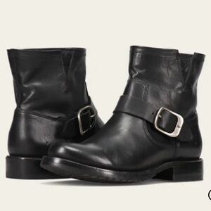 Frye Veronica Flex Booties Boot Women's Size 11 Black Leather Moto Grunge